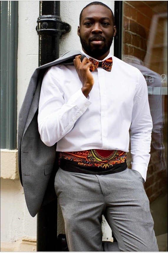Items similar to Dashiki African print tie and matching pocket square