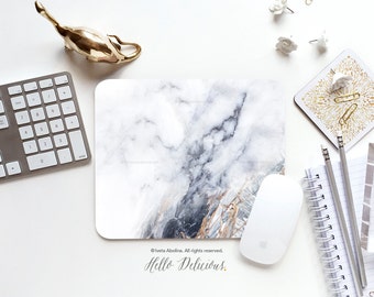 Mouse Pad Mousepad Faux White Marble Print Mouse Mat Mouse Pad Office Mousemat Rectangular Mousemat White Marble Print Mousepad Round 71.