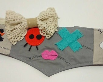 Zombie girl Critter Band! zombie headband, zombie mask, zombie costume, zombie dress up, zombie little girl, little girl zombie, zombie hat