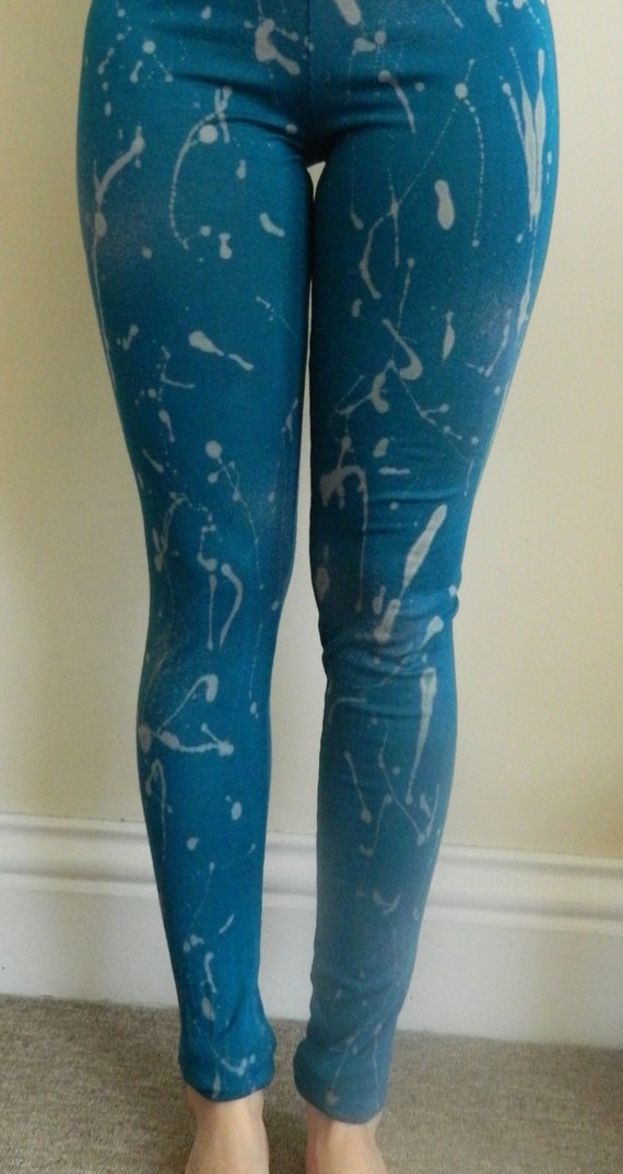 Tie Dye Leggings Yoga Pants acid wash yoga Leggings hand Print