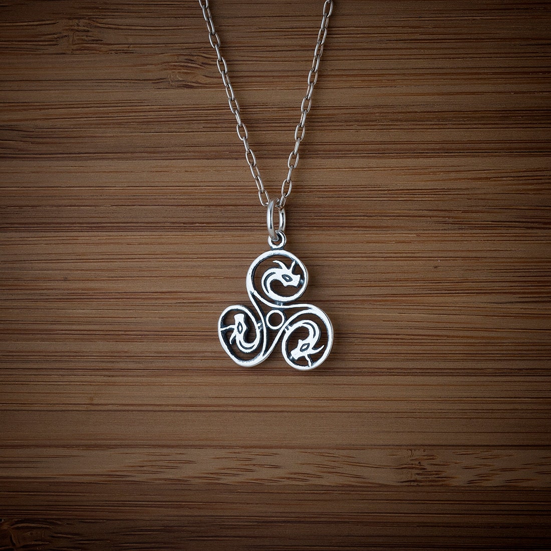 Celtic Dragon Triskelion Triskele by LittleDevilDesigns on Etsy