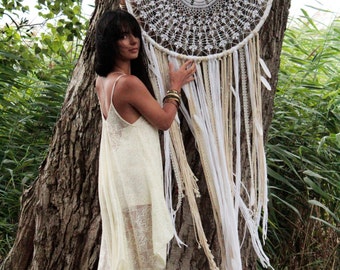 Dream catcher photo prop, giant dreamcatcher, ceremony photo backdrop, bohemian wedding, boho home decor, wall hanging, x-large dreamcatcher
