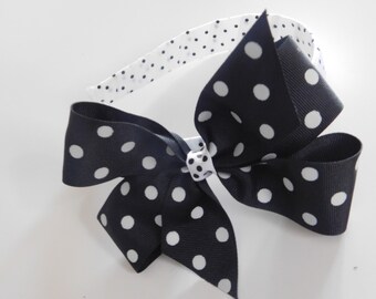 Items similar to The Red and White Polka Dot Headband or Hair Clip on Etsy