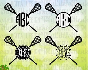 Lacrosse SVG ~ Lacrosse Sticks svg ~ Lacrosse Monogram ~ Monogram svg ~ LAX svg ~ Commercial Use SVG ~ Cut File ~ Clipart - dxf-eps-png