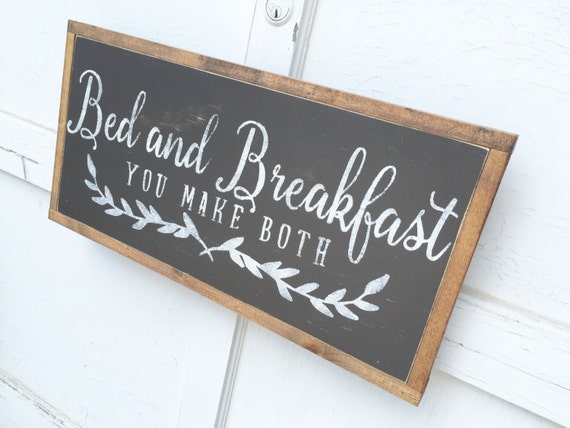 1'X2' Bed And Breakfast Sign