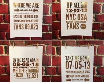 One Direction Foil Tour Art - Custom Concert Tour Art