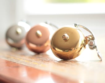 Handmade Classic Vintage Bicycle Bike Bell - Available in brass, silver and copper (rose gold) - Temple Cycles