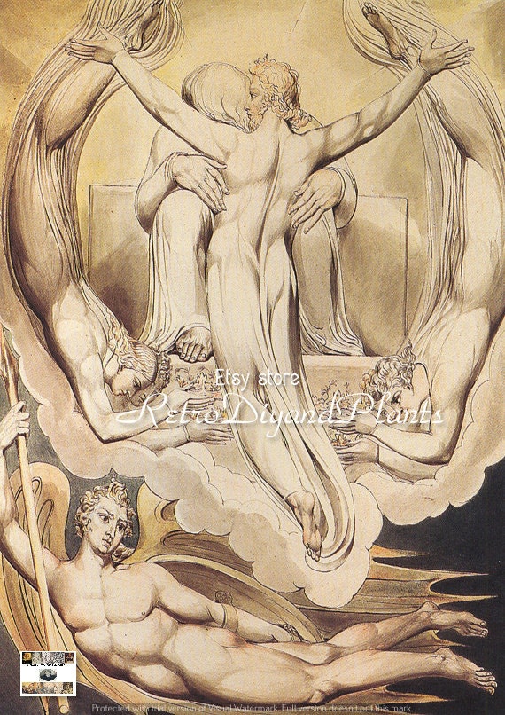 WILLIAM BLAKE Christ as the Redeemer of Man ART  instant download