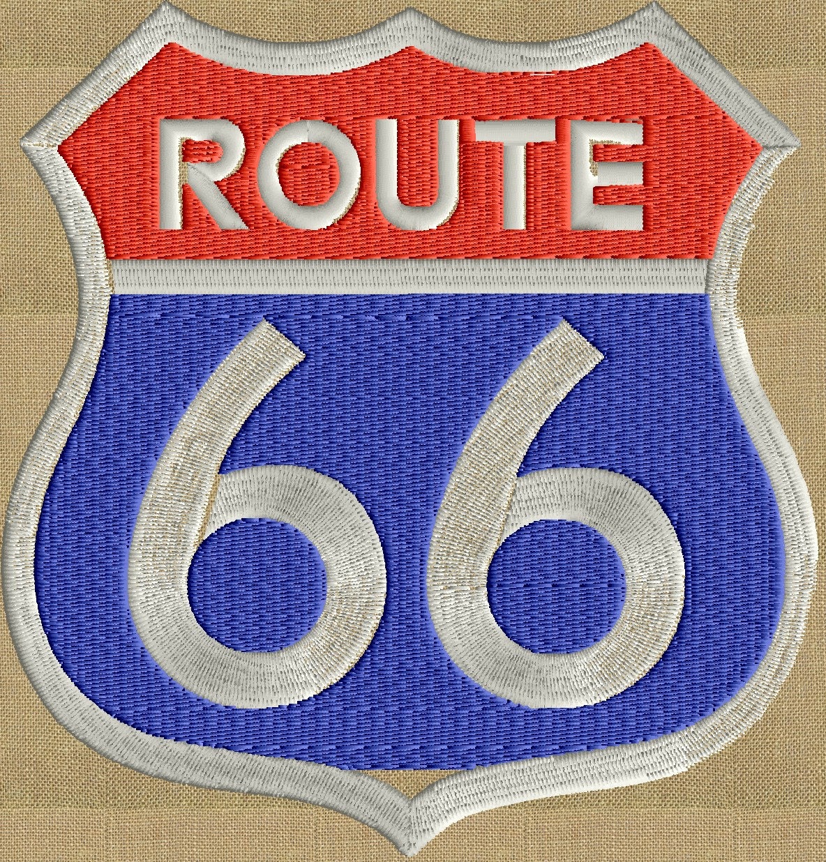 Route 66 advertising retro 50's Embroidery DESIGN FILE