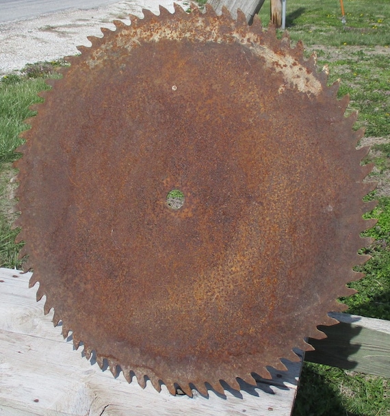 28 Inch Circular Buzz Saw Blade Vintage Mill Industrial Age