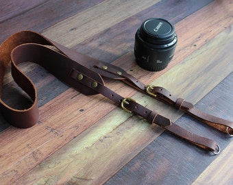 Handmade Leather Adjustable Camera Strap