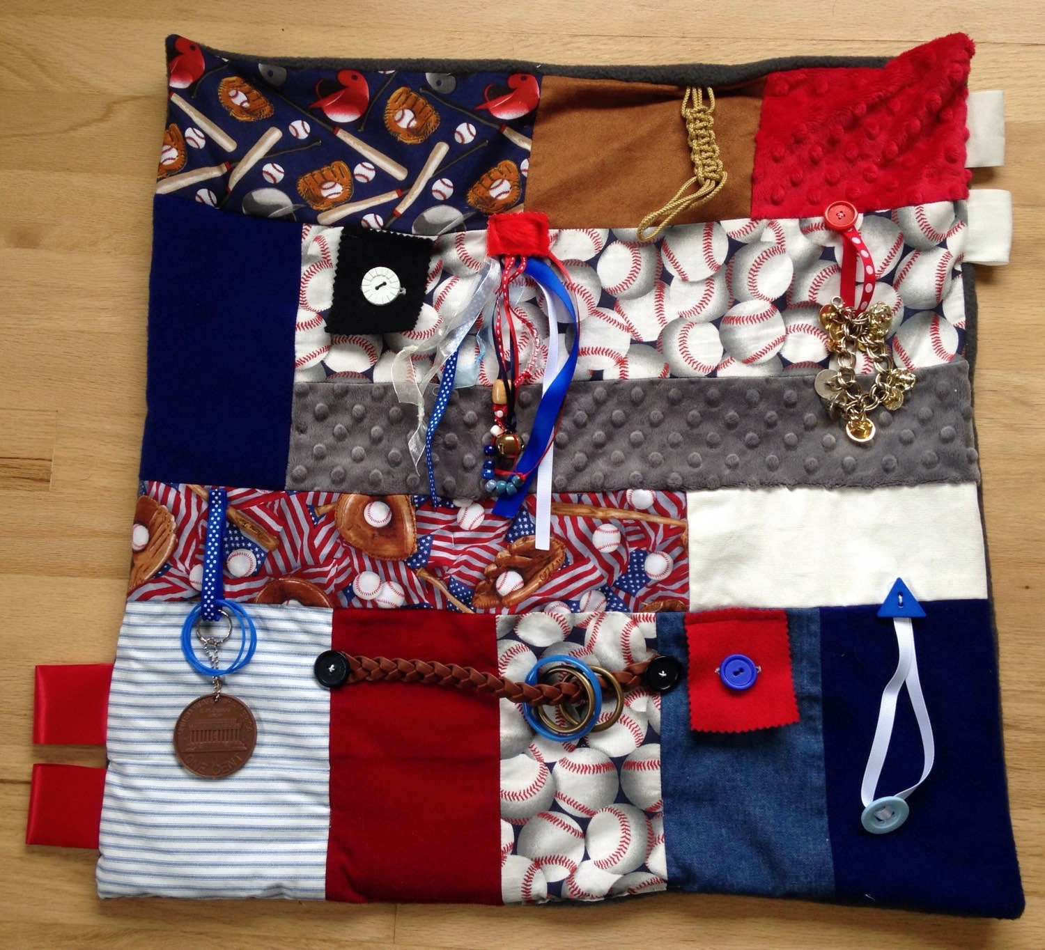 Fidget Quilt Fidget Blanket for Alzheimer's by RestlessRemedy