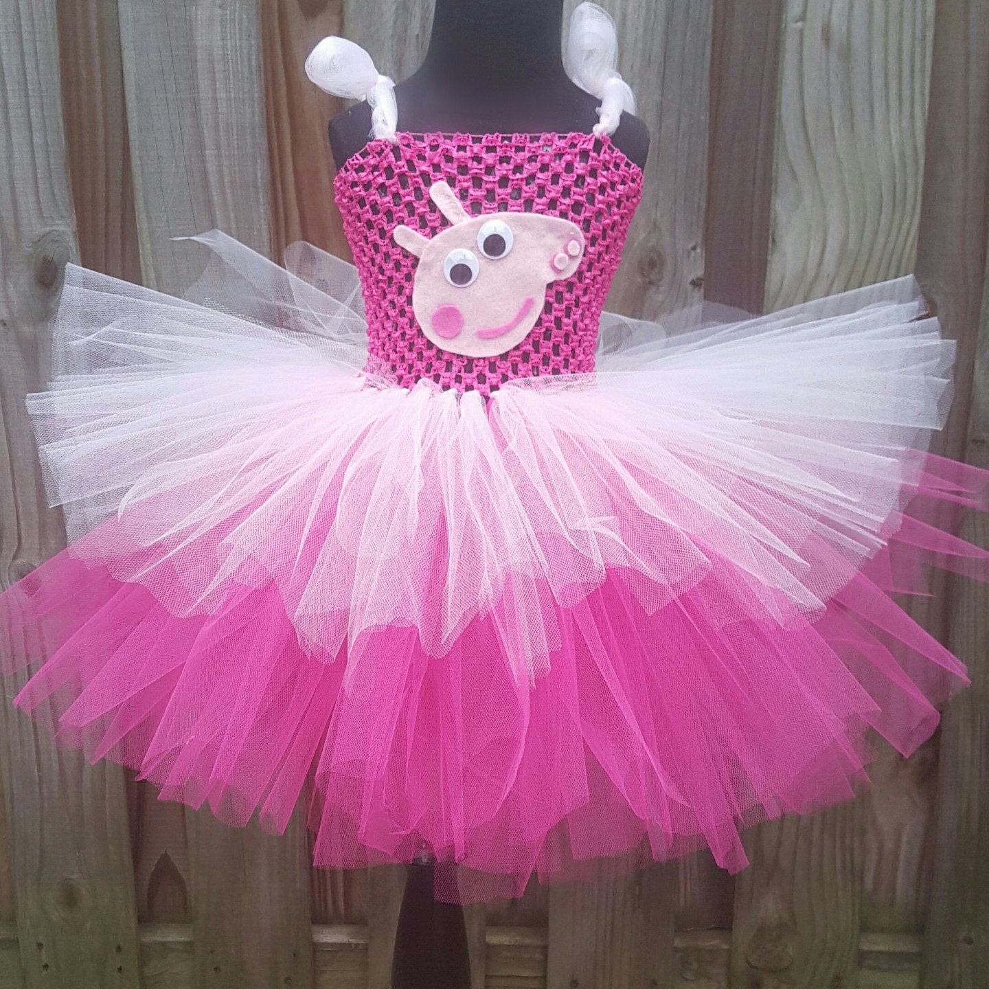 Peppa Pig Tutu Peppa Pig Dress Peppa pig outfit by TulleandHook