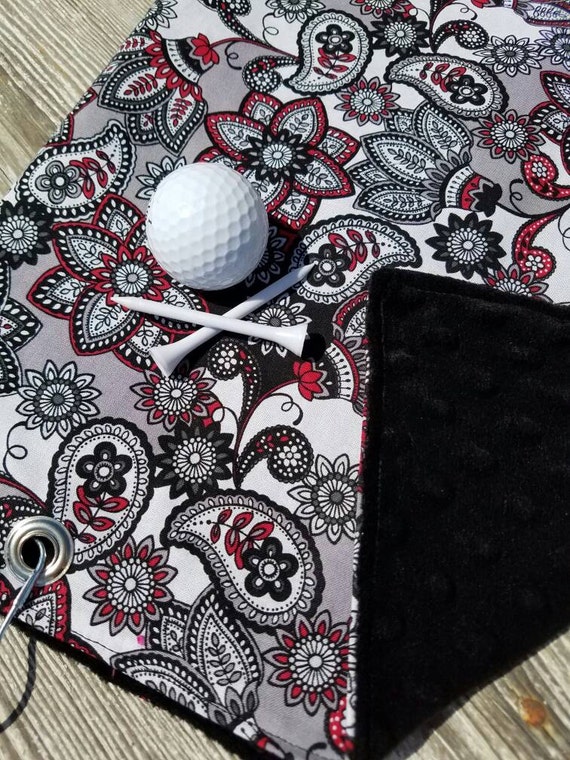 Golf Towel Ladies Golf Towel Black Golf Towel Sport Towel