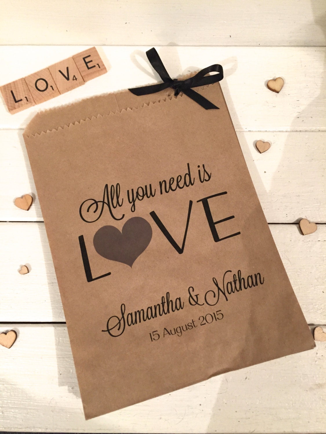 Custom Personalised Candy Buffet Lolly Paper Wedding