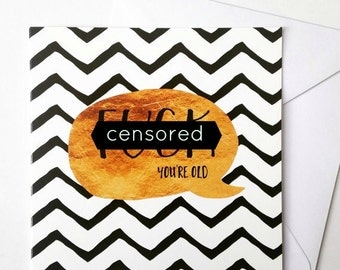 curse words adult greeting card, best friend birthday card, rude birthday card for him, funny birthday card boyfriend, 12.5cm square