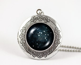 Sagittarius constellation zodiac necklace · personalized locket · Astrology · Handmade · zodiac sign · gifts for her · star signs ·horoscope
