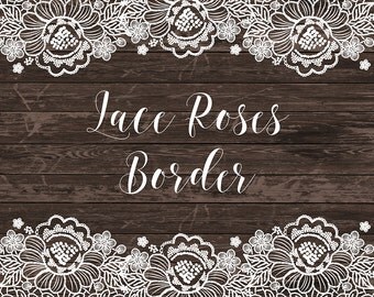 Lace Border Rustic Wedding Invitation Frame Clipart White Lace Border Rustic Wedding Invitation Frame Clipart White