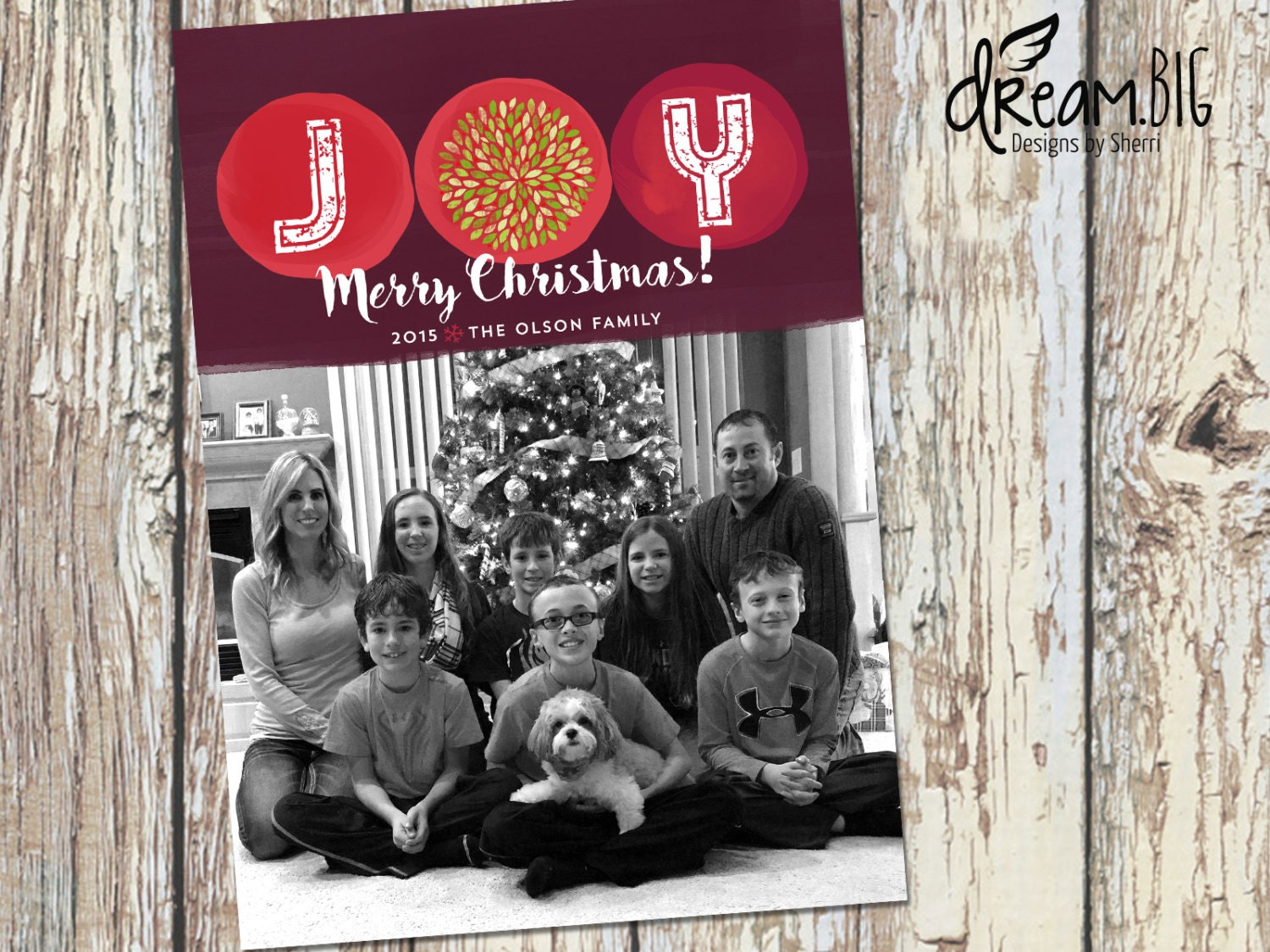 Holiday Photo Card Christmas Photo Card DIY Printable