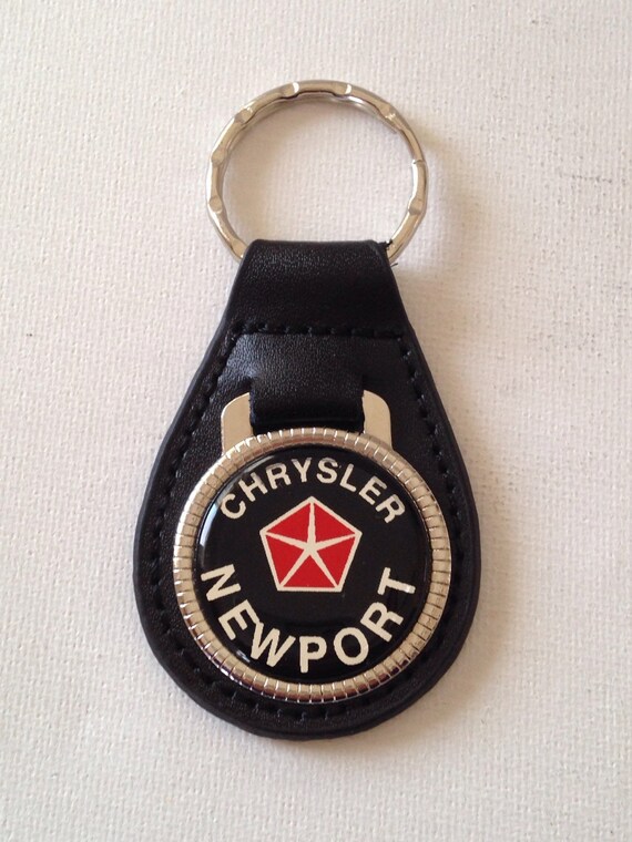 Chrysler Newport Keychain Genuine Leather Key Chain