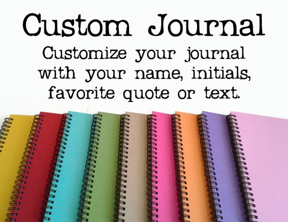 custom writing journal