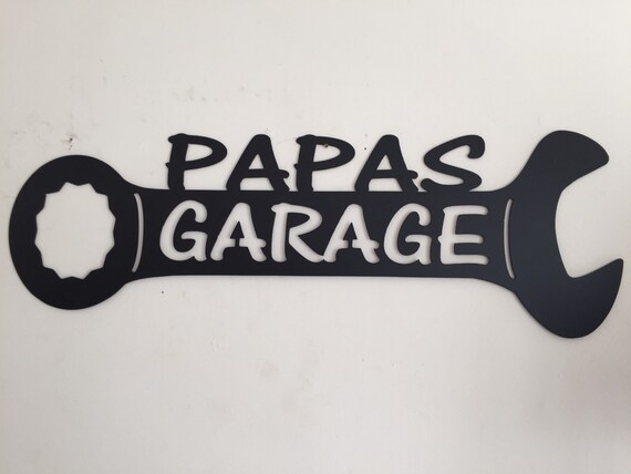 Papas Garage Sign