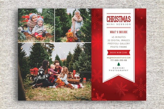 items similar to christmas mini session template items similar to christmas mini session template