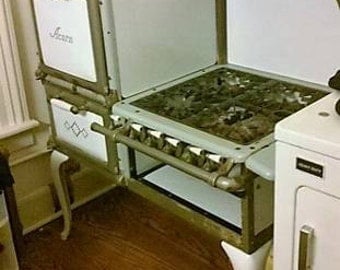 Rare Vintage 1920s Enamel Gas Stove