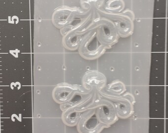 Octopus Mold, Plastic Resin Mold, Kawaii Mold, Ocean Life Mold, Sea Life Mold, Beach Mold, Resin Supplies