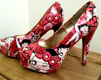 Betty boop customised shoes