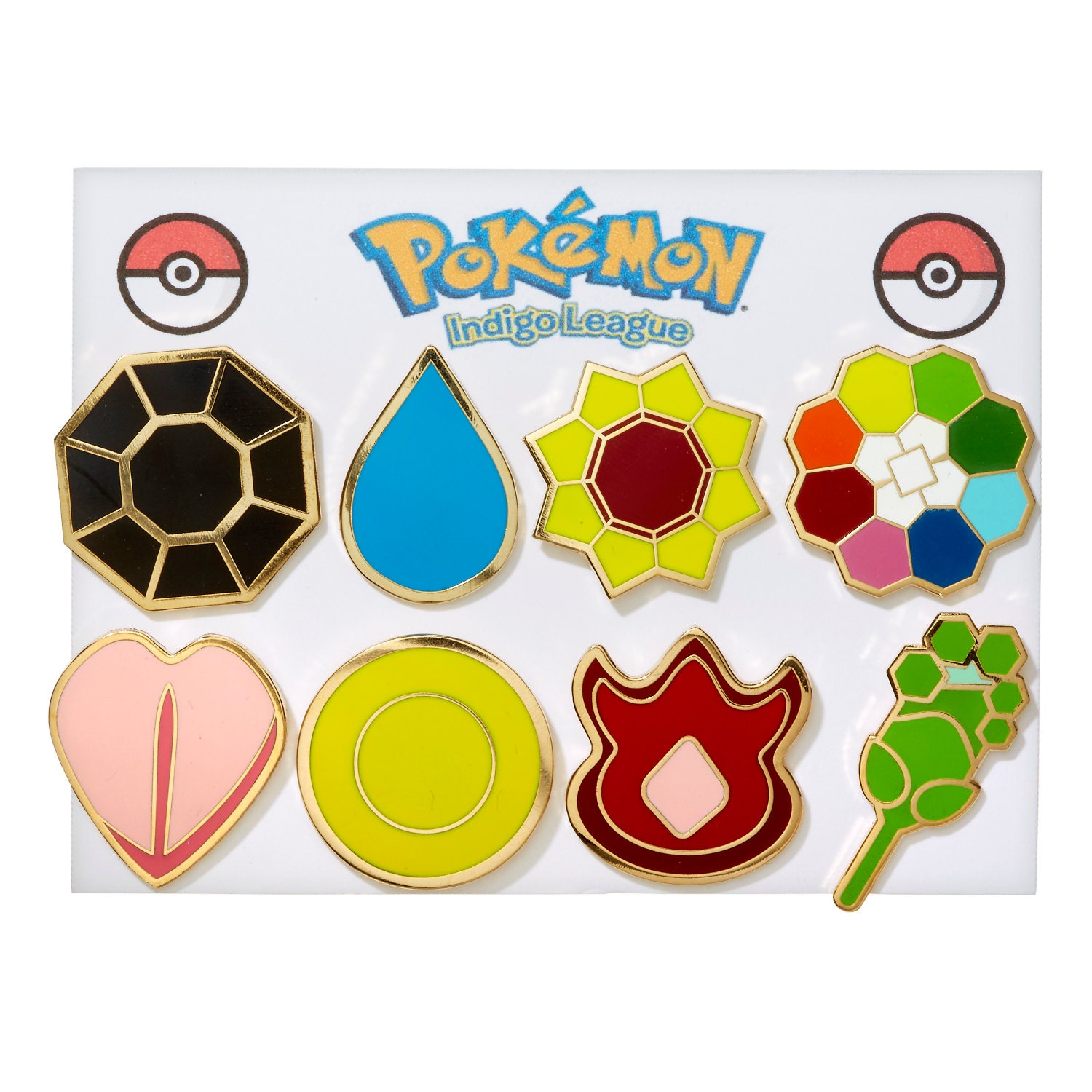 Complete set of 8 Kanto Pokemon Gym Leader Badges by TheGeekUtopia