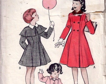 Girls' Princess Styled Coat - Simplicity no 5885