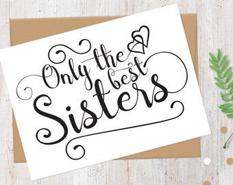 Will You Be My Matron of Honor Card | Only the Best Sisters Get Promoted to Matron of Honor | 100% Recycled Card