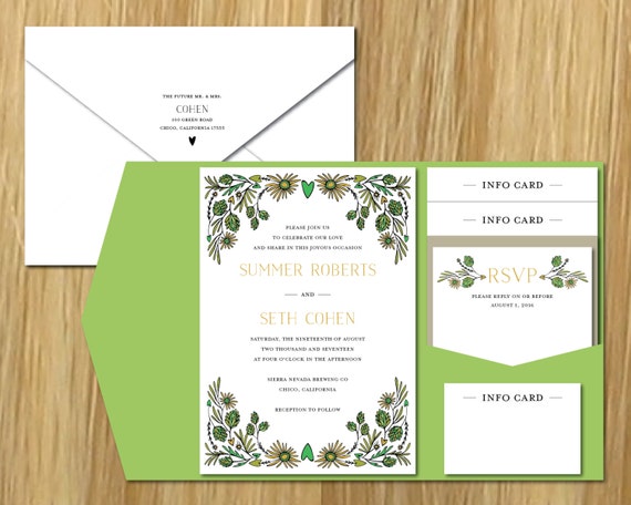 Hops Wedding Invitations 5