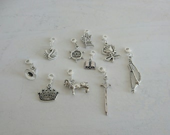 Fairytale/ Once Upon a Time themed clip on charms for Charm Bracelet (sold separately. Link in description) Mix and Match with other sets!