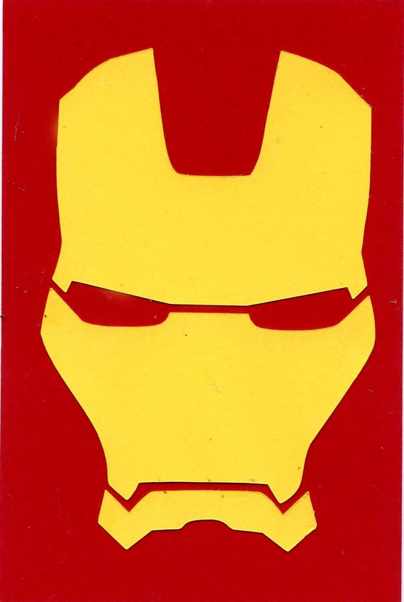 marvels iron man logo scrapbook die cut large format