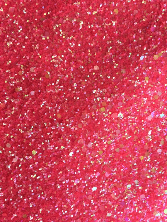 Flamingo Sparkle Fuschia Super Chunky Glitter Fabric High