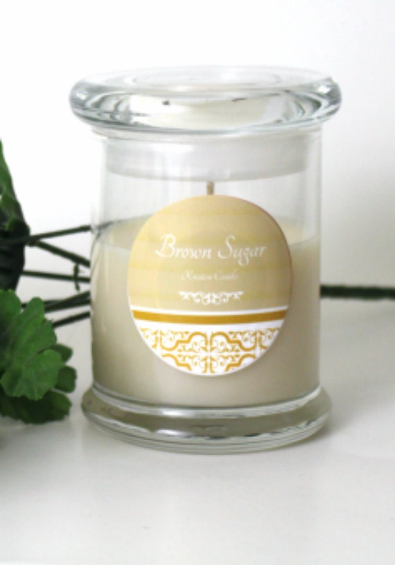 Brown Sugar Scented Candle With Lid Fragrance by KreationsCandle