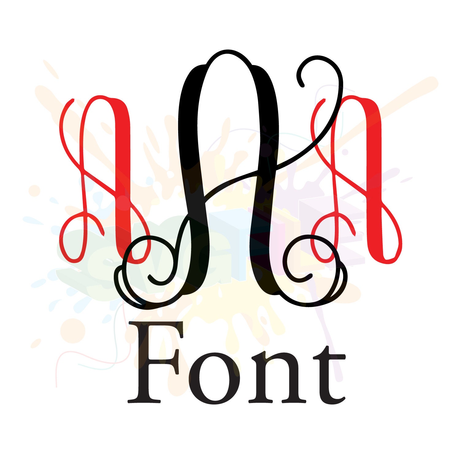 Download Interlocking Vine Font SVG Font Design Files For Silhouette