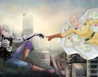 One Punch Man Fan Art Print