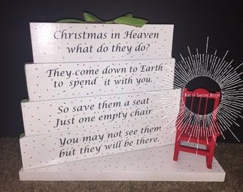 Christmas in Heaven block set with Chair