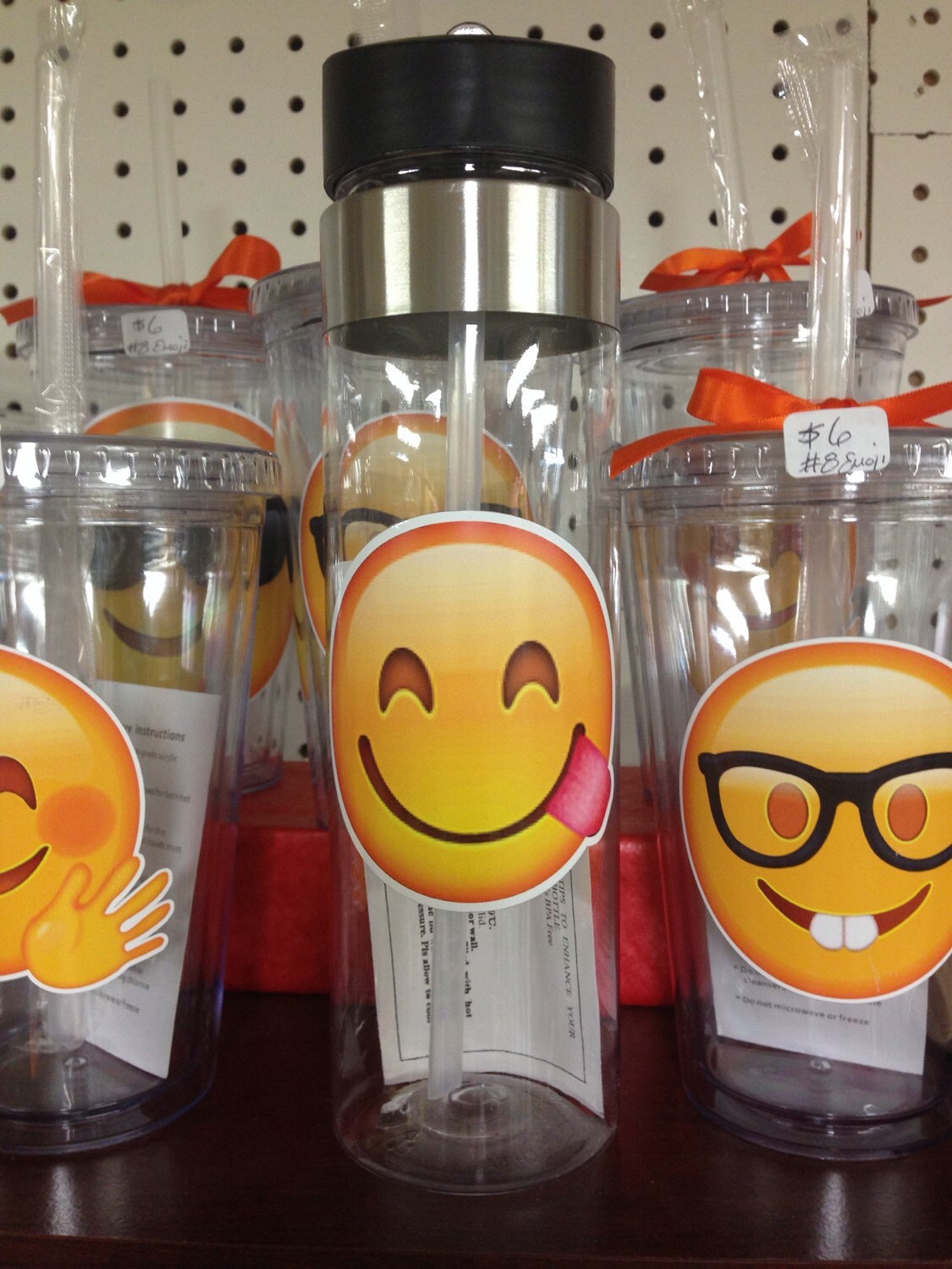 Emoji Water Bottle Choose your Emoji by Makingityourway on Etsy