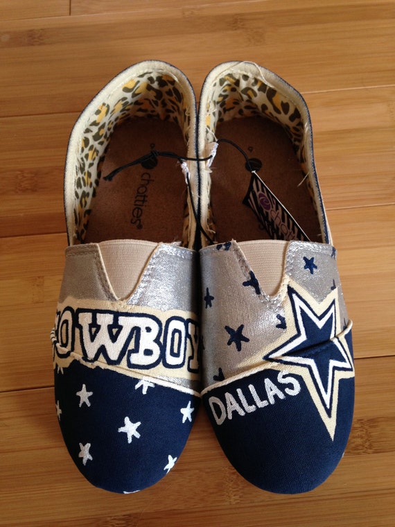 Dallas cowboys custom canvas shoes by BellaLaceBoutique on Etsy