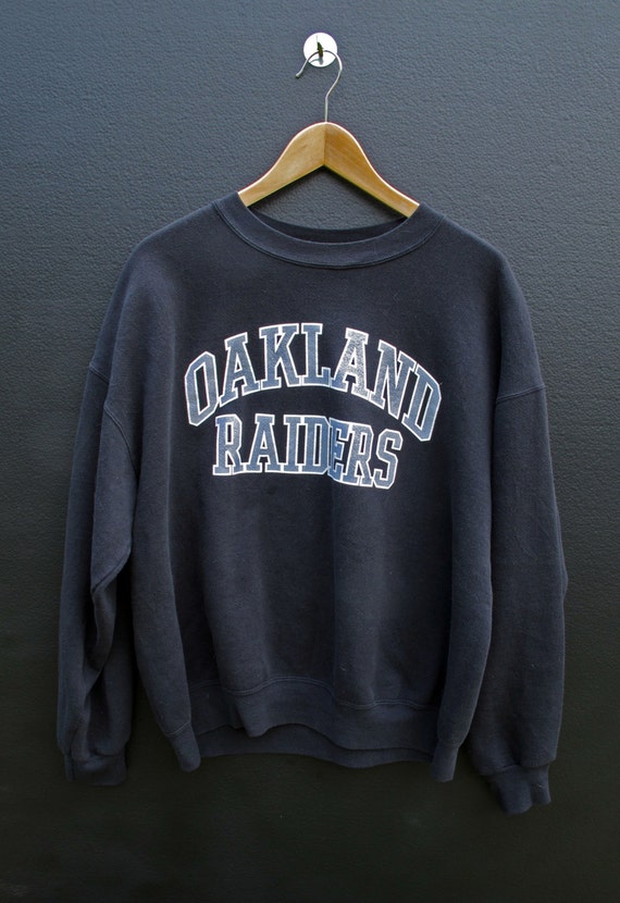 oakland raiders men's crewneck sweatshirt