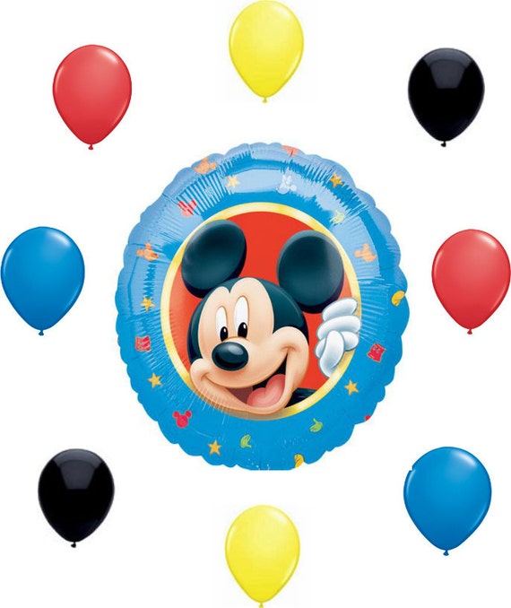 9 Piece 18 Mickey Mouse Mylar Balloon Set By Perfectscents71