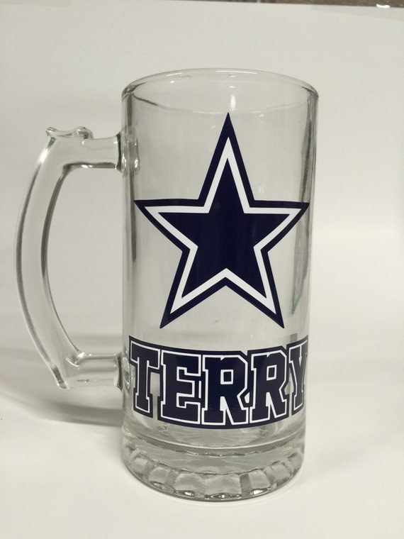 Download Personalized beer mug Dallas Cowboys by DecalzNmore on Etsy