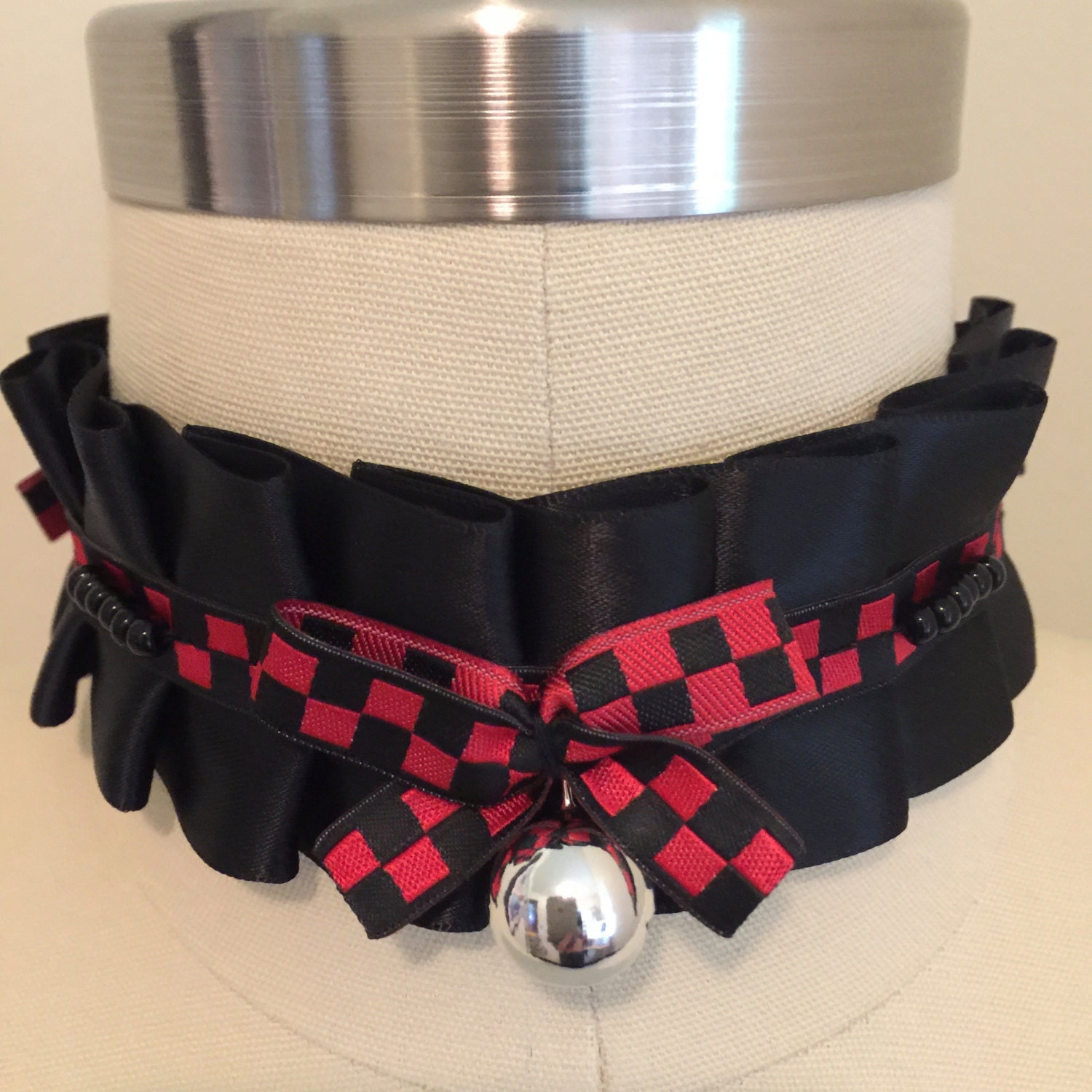 Black Kitten Play Collar Cosplay Collar Pet by TheFlirtyKitten