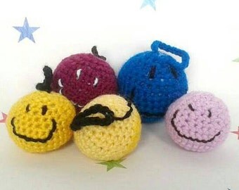 Catnip toys, smiley balls, gift for cats, cat toy, crazy cat lady, kitten toys, filled toy, stuffed toy, animal lover gift, pet toy