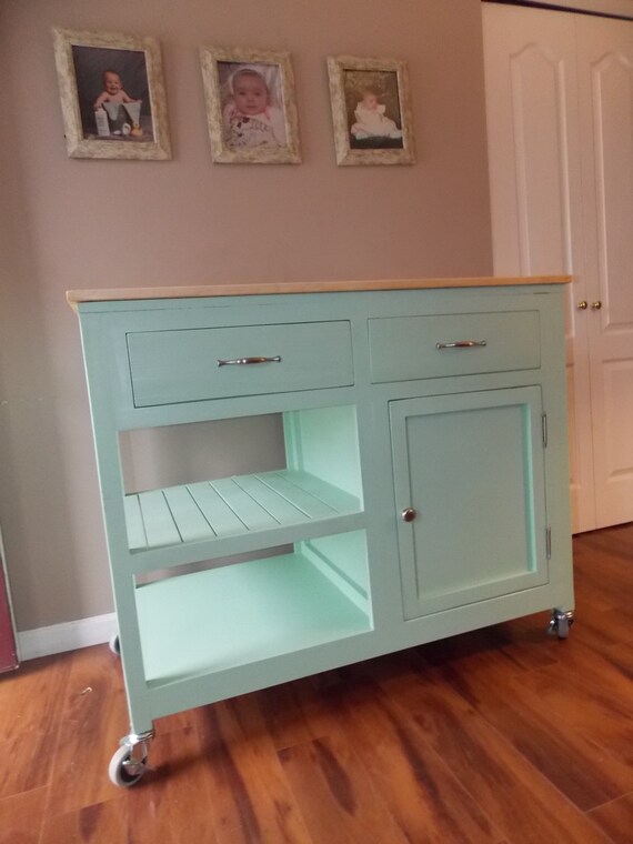 Anpassbare kücheninsel küche lagerung rollen von oldtimehomedecor