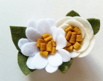 Daisy Hair Clip | Felt Flower Clip